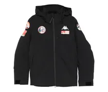 x  Kapuzenjacke mit Patch - Schwarz