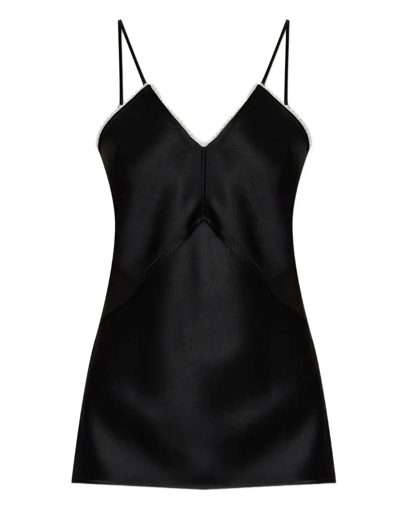 Victoria Beckham Oberteil mit V-Ausschnitt - Schwarz Schwarz