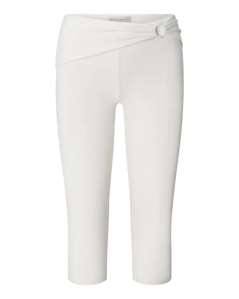 Frame Denim The Casino Capri ring-detail trousers - Weiß Weiß