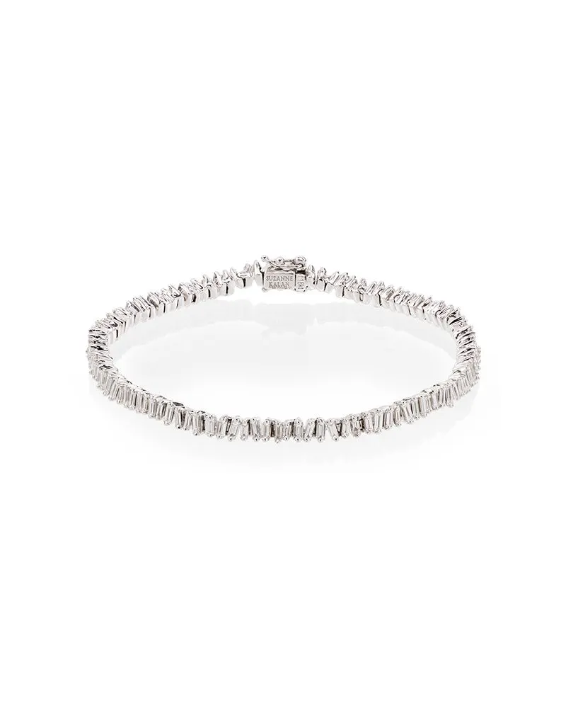 Suzanne Kalan 18kt Weißgoldarmband mit Diamanten - Silber Silber