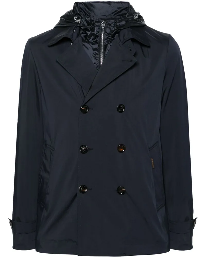 MOORER Doppelreihige LARKIN-JK Jacke - Blau Blau