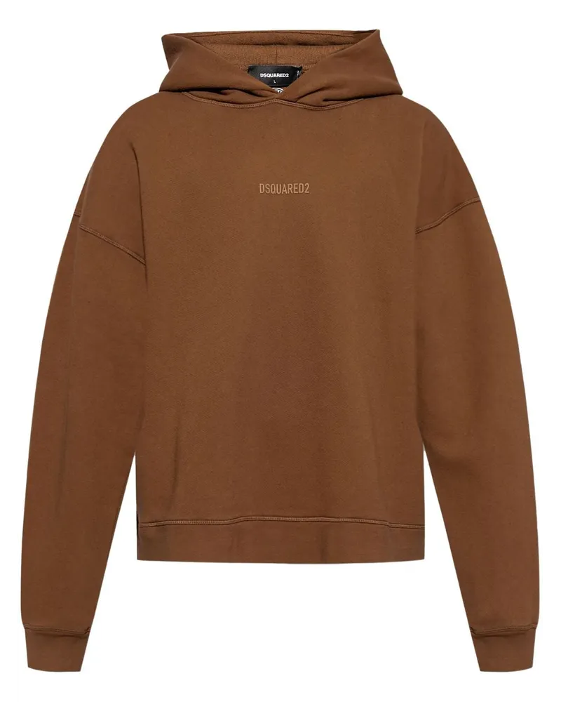 Dsquared2 Hoodie mit Logo-Print - Braun Braun