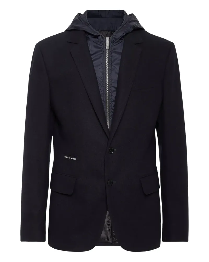 Philipp Plein Sakko mit Kapuze - Blau Blau