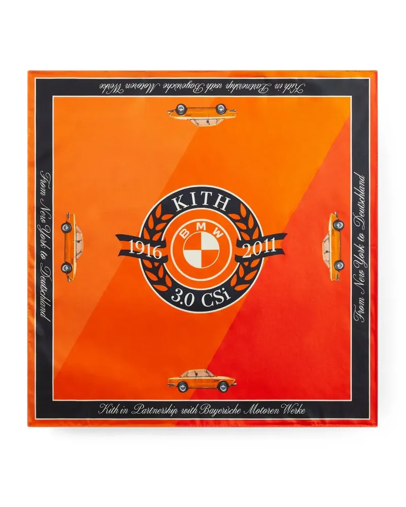 KITH x BMW Bandana mit Logo-Print - Orange Orange