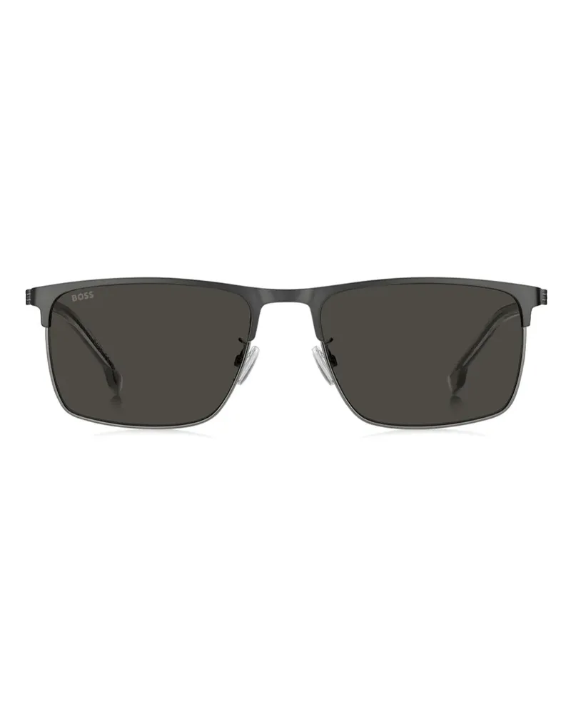 HUGO BOSS Eckige Sonnenbrille - Schwarz Schwarz