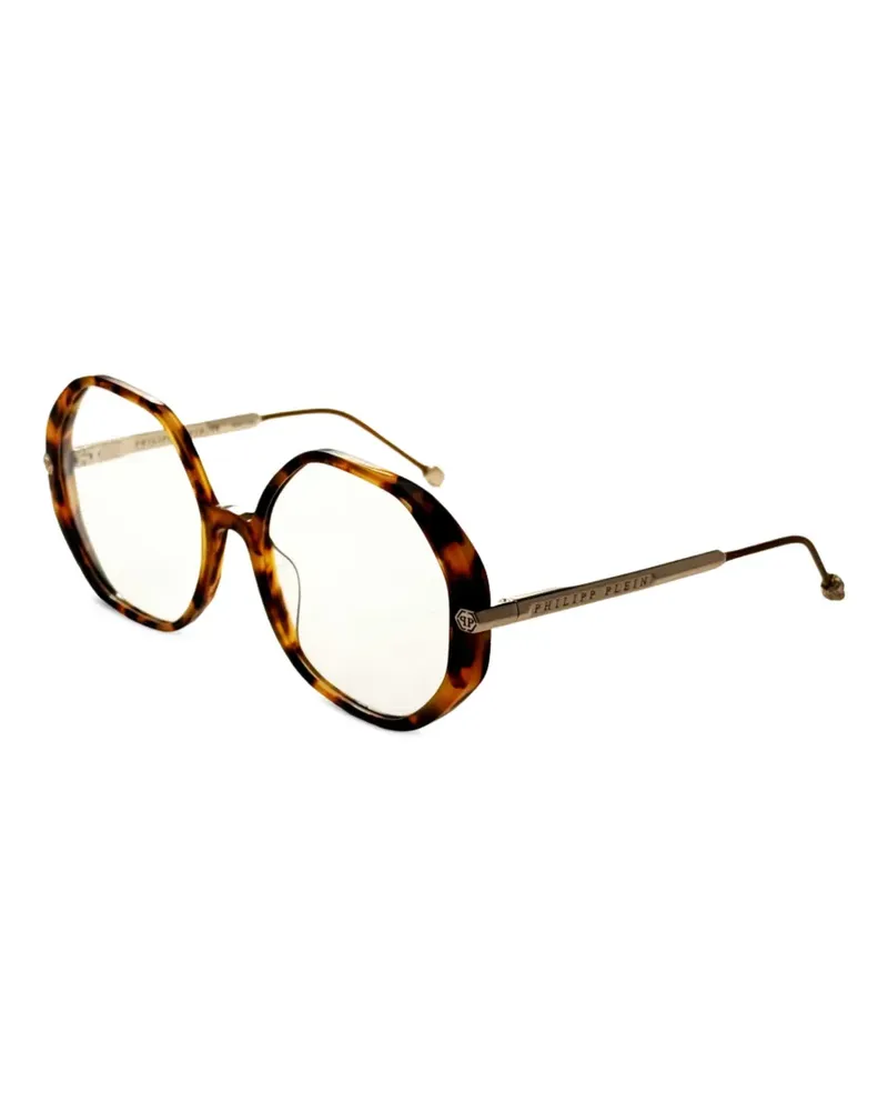 Philipp Plein Brille mit geometrischem Gestell - Gold Gold