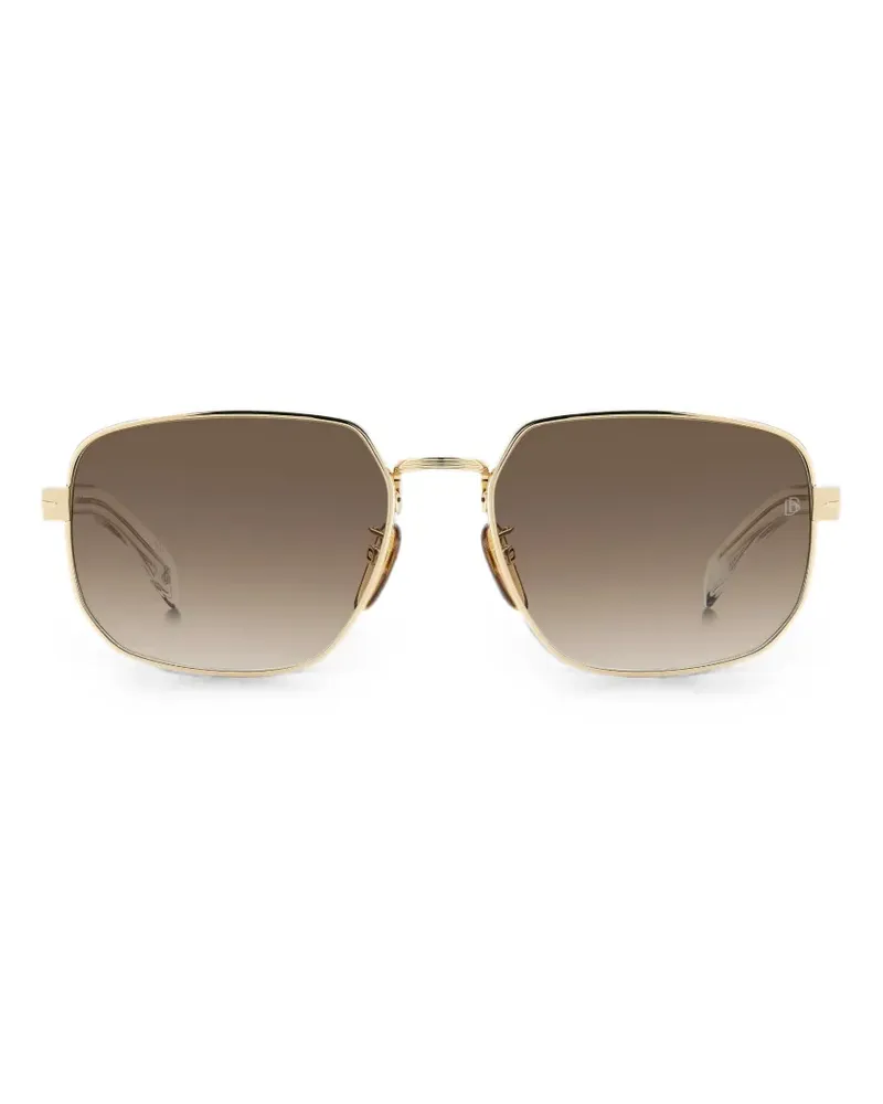 EYEWEAR by DAVID BECKHAM Sonnenbrille mit geometrischem Gestell - Gold Gold