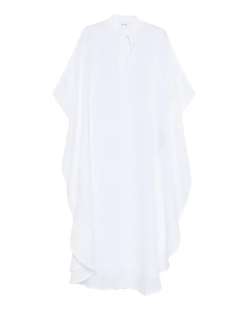 120% Lino V-neck top - Weiß Weiß