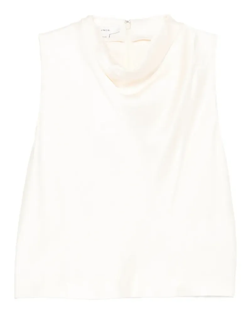 Vince Top mit drapiertem Kragen - Nude Nude