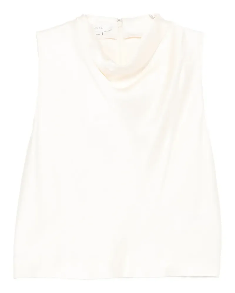 Vince cowl-neck sleeveless top - Nude Nude