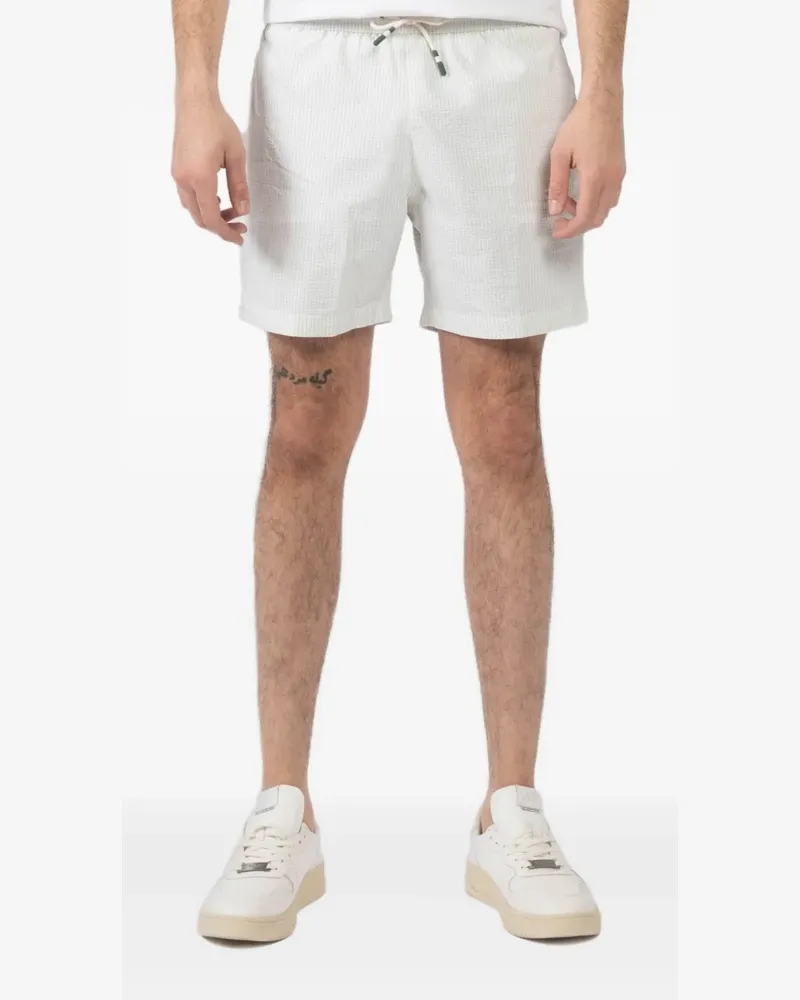 Hartford Gewebte Shorts mit Kordelzug - Grau Grau