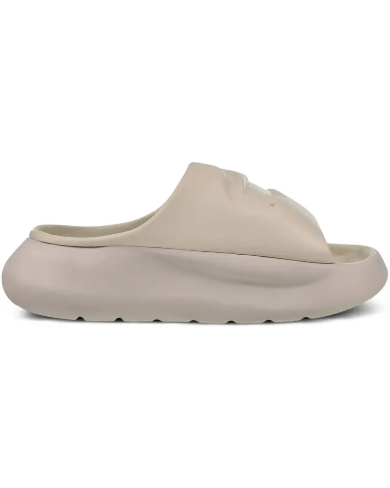Lacoste Serve Slide 3.0 Sandalen mit Kroko-Logo - Weiß Weiß