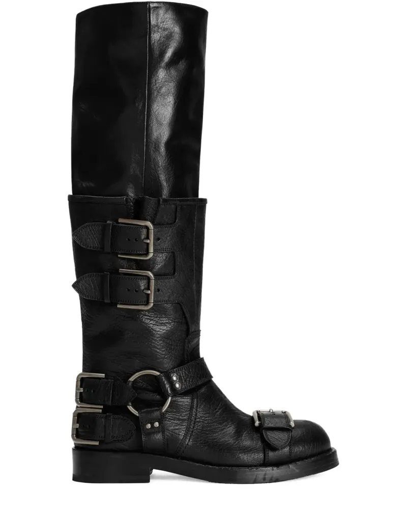 Dolce & Gabbana Stiefel mit Schnallendetail - Schwarz Schwarz