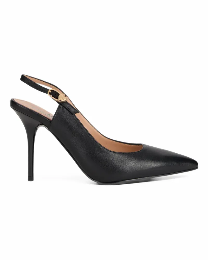 Moschino pointed-toe slingback heeled pumps - Schwarz Schwarz