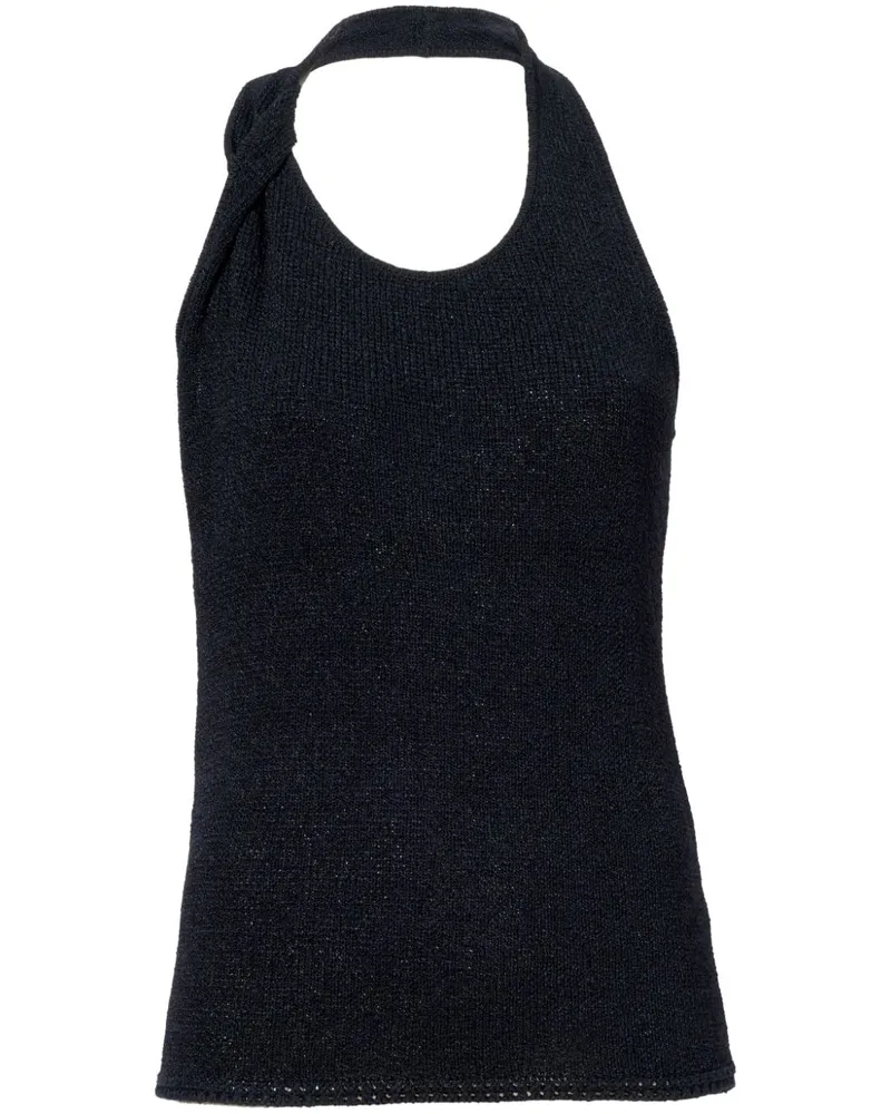 Proenza Schouler Gestricktes Neckholder-Top - Schwarz Schwarz