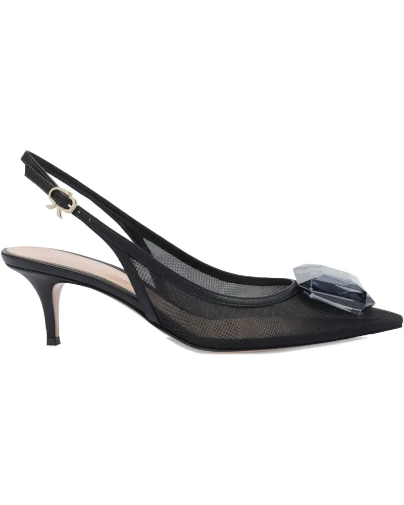 Gianvito Rossi Slingback-Pumps 55mm - Schwarz Schwarz