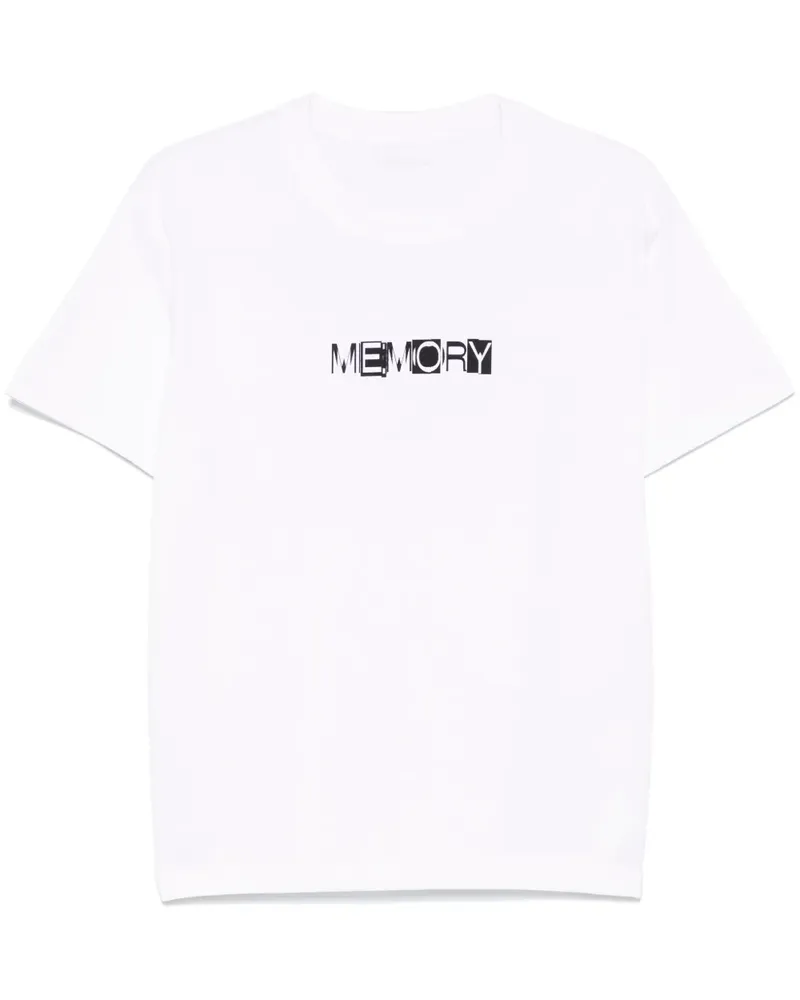 Sacai T-Shirt mit Slogan-Print - Weiß Weiß