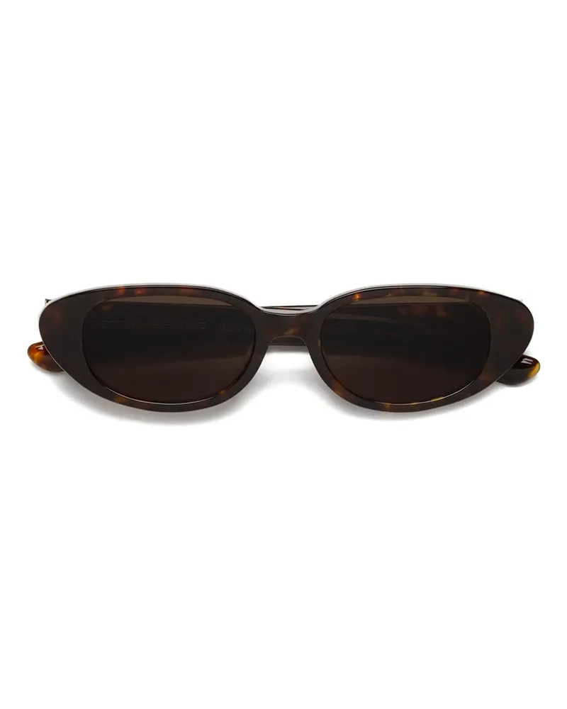 RETROSUPERFUTURE Sonnenbrille mit ovalem Gestell - Braun Braun