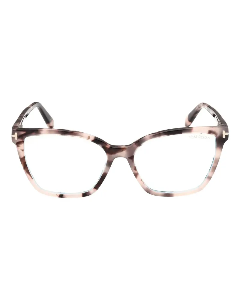 Tom Ford Cat-Eye-Brille in Schildpattoptik - Nude Nude