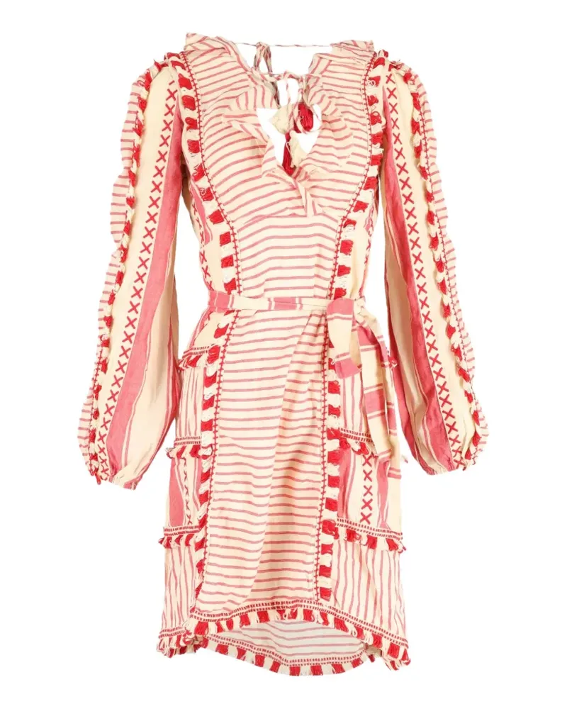 Dodo Bar Or printed long-sleeve midi dress - Nude Nude