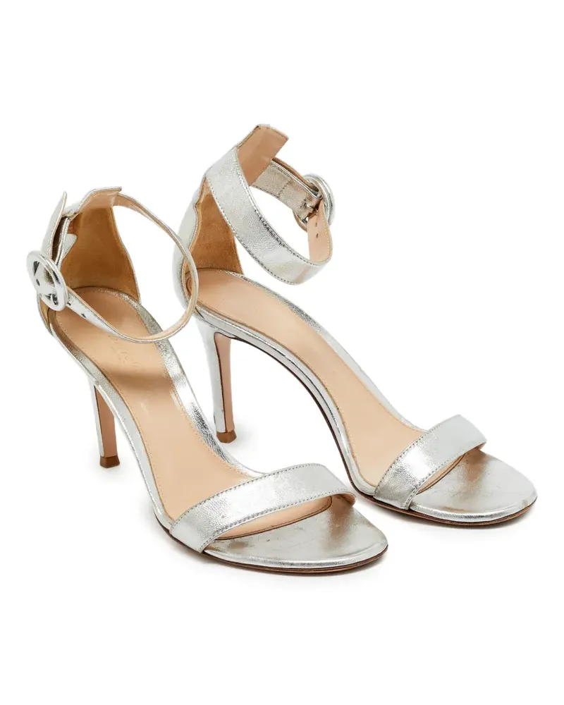 Gianvito Rossi Sandalen mit Knöchelriemen - Silber Silber