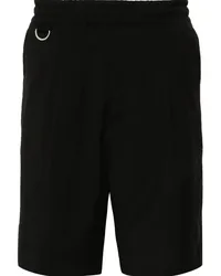 Low Brand Shorts mit Faltendetail Schwarz