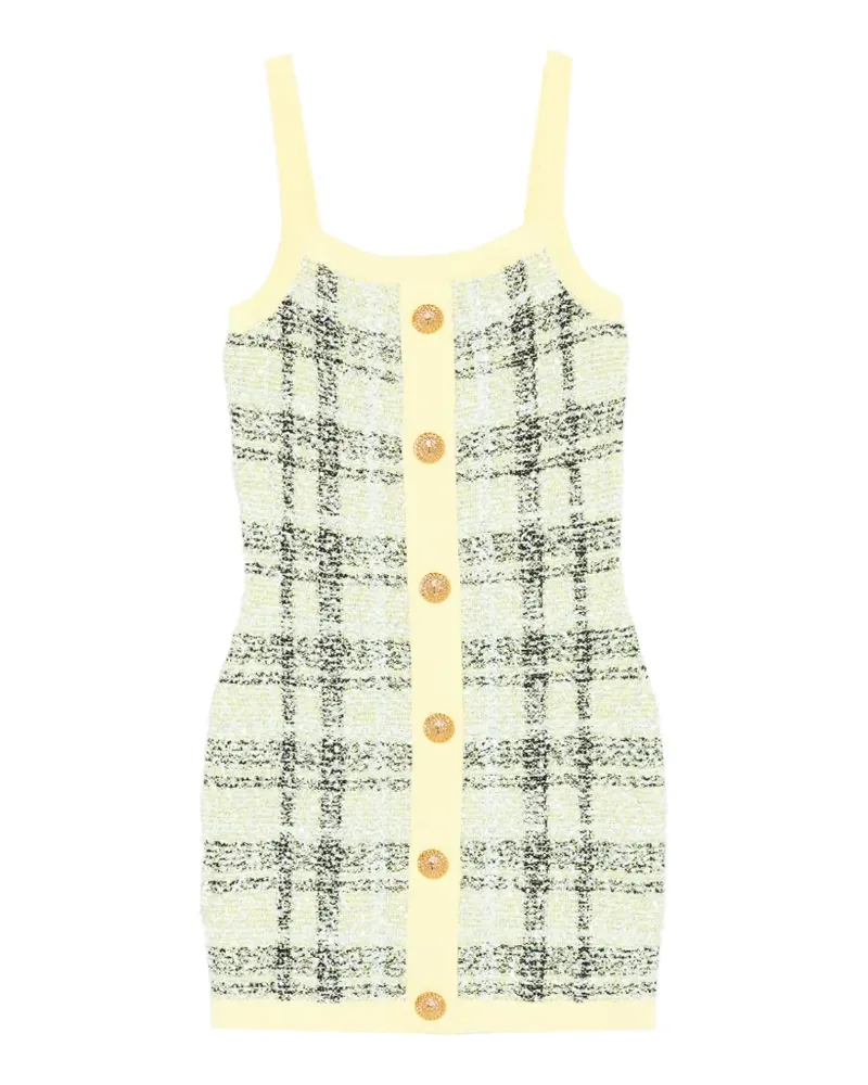 Balmain buttoned mini dress - Gelb Gelb