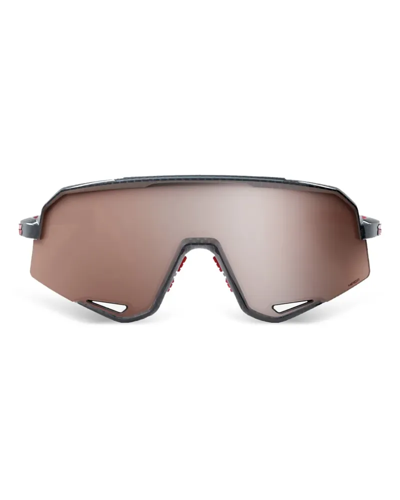 100% Eyewear Slendale Sonnenbrille mit geometrischem Gestell - Schwarz Schwarz