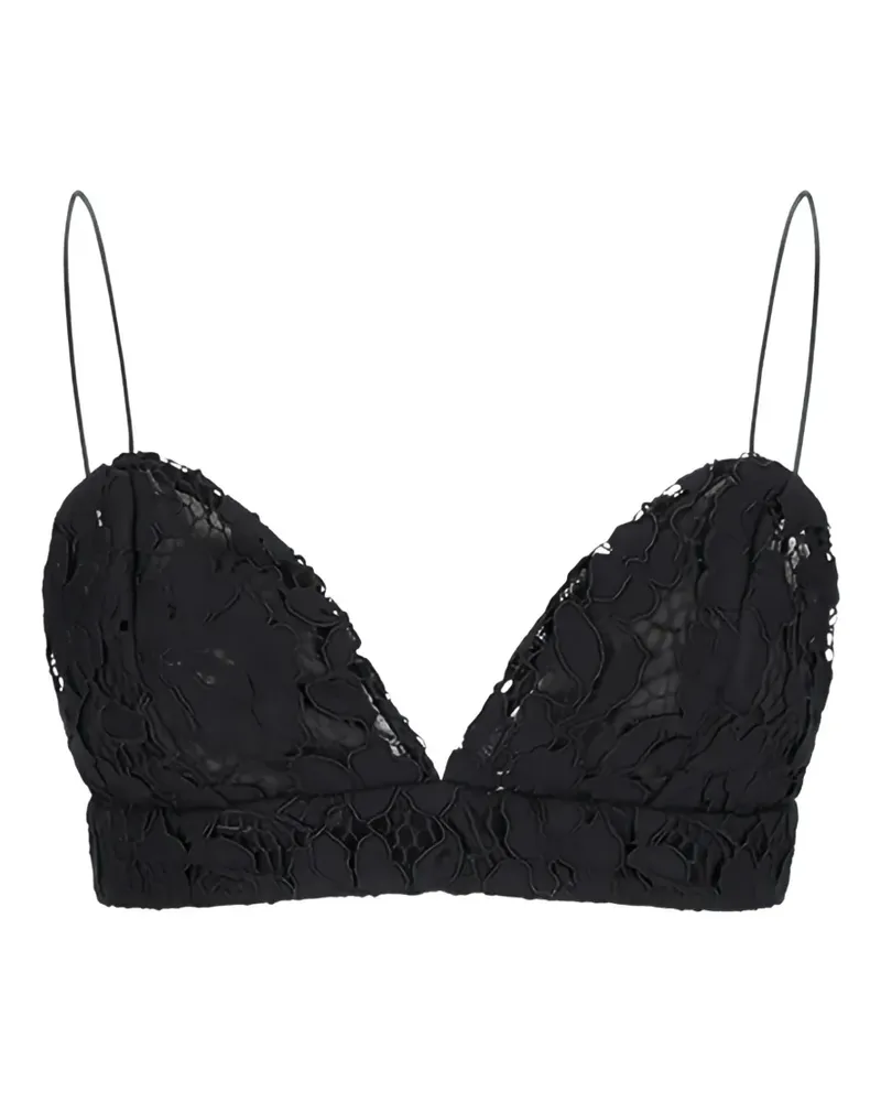 Federica Tosi lace crop top - Schwarz Schwarz