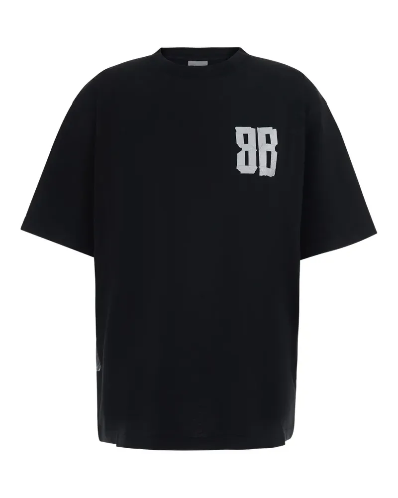 Balenciaga Gaffer T-Shirt mit Logo - Schwarz Schwarz