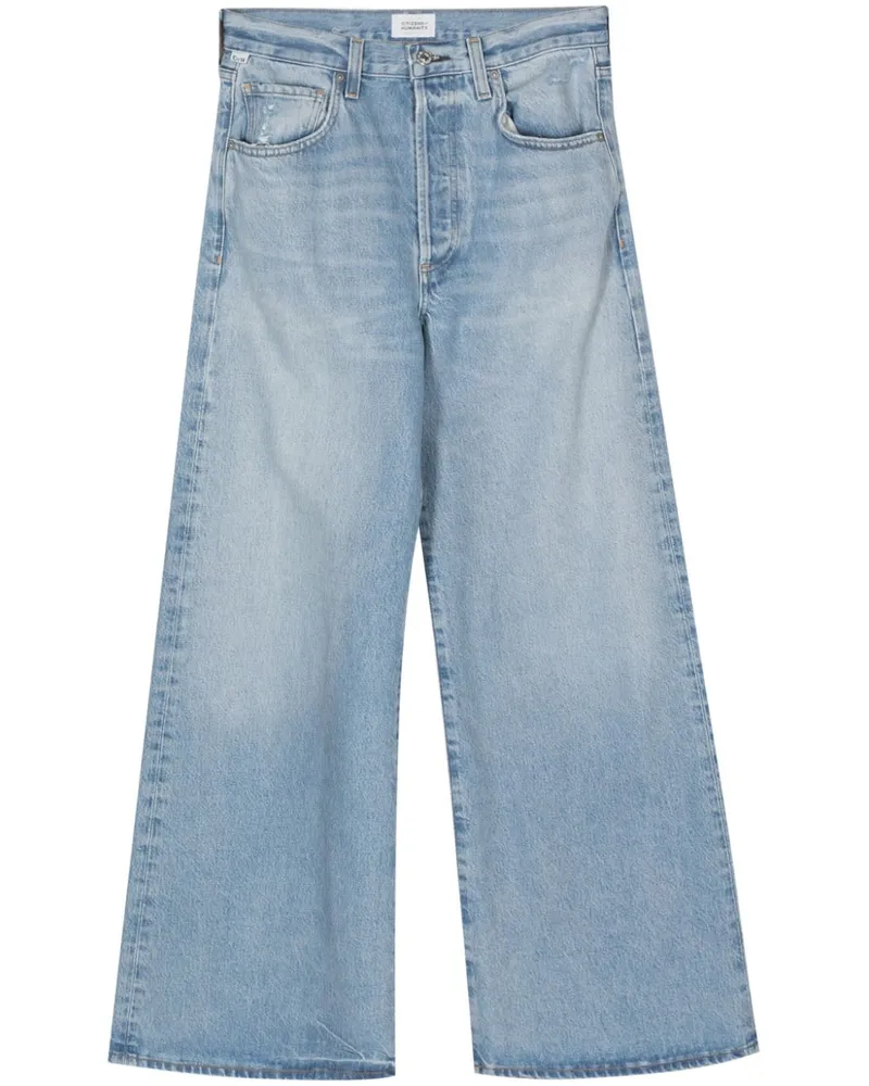 Citizens of humanity Beverly Wide-Leg-Jeans mit hohem Bund Blau