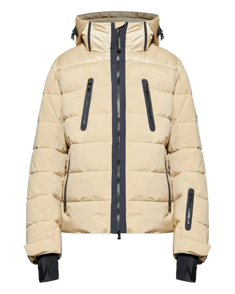 Bogner hooded zipped padded jacket - Nude Nude