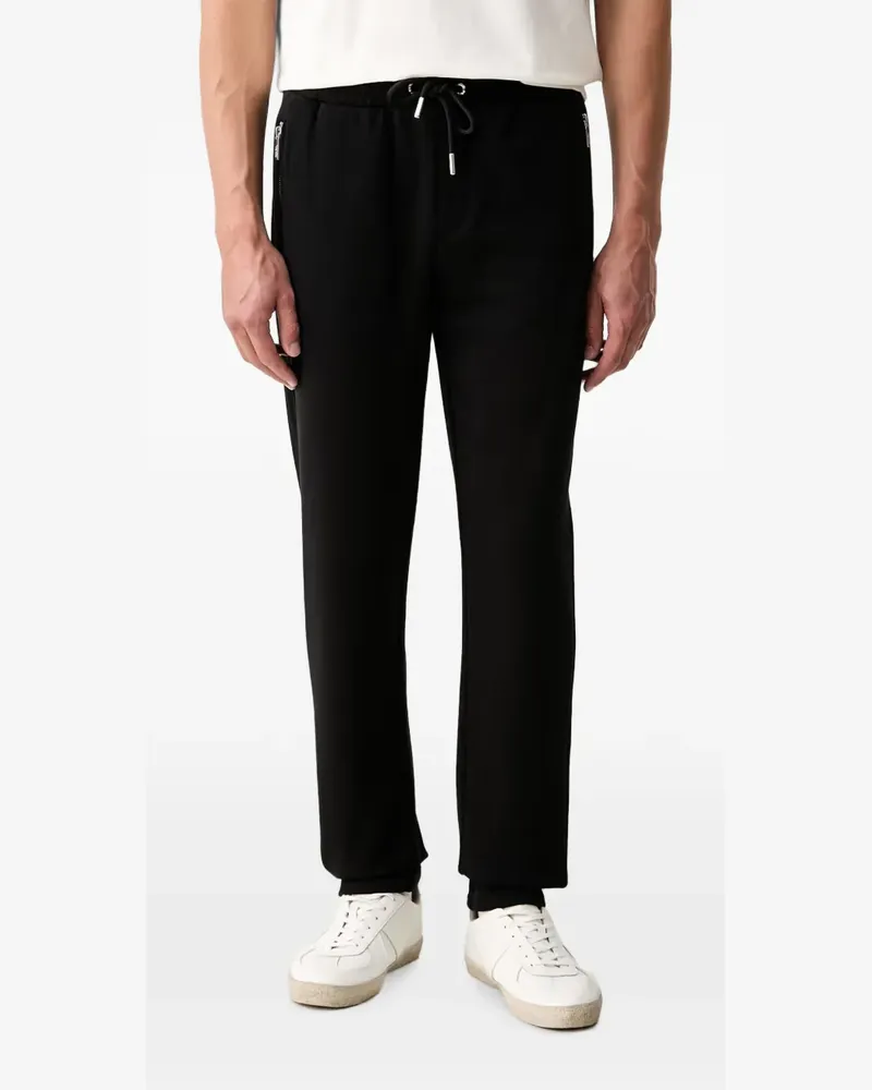 Karl Lagerfeld drawstring zipped-pocket track pants - Schwarz Schwarz