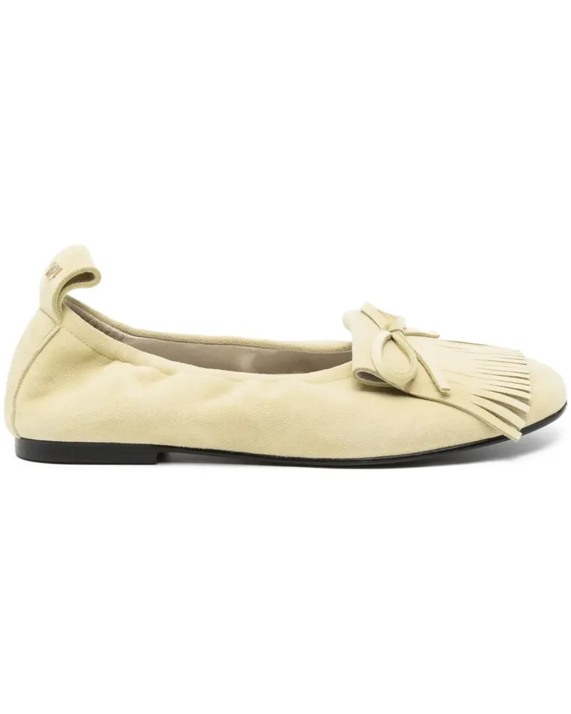 OPEN YY Bun Ballerinas aus Wildleder - Gelb Gelb