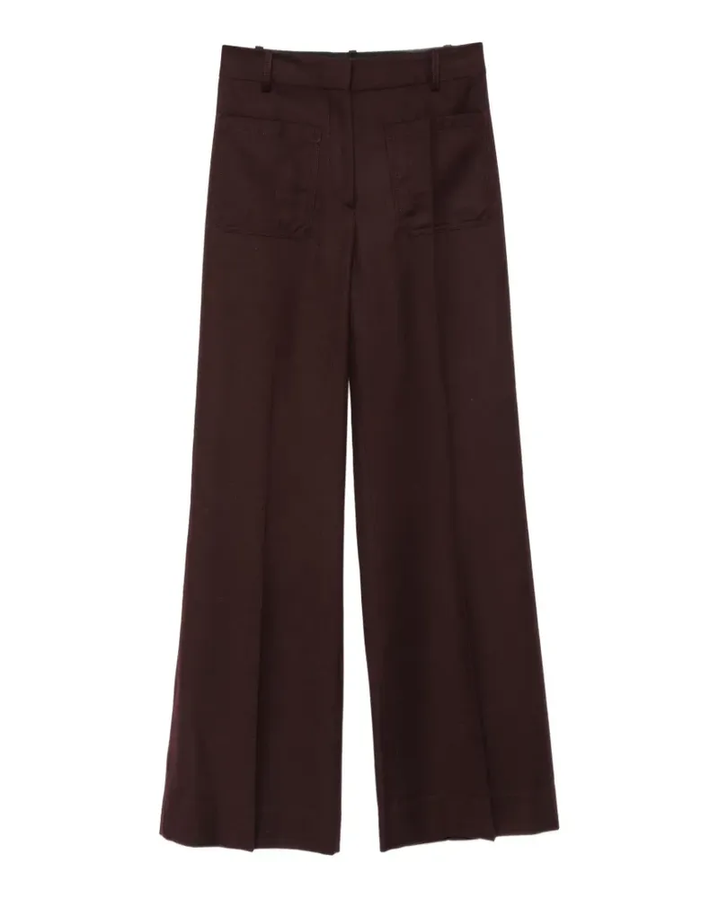 Victoria Beckham Weite Alina Hose - Braun Braun