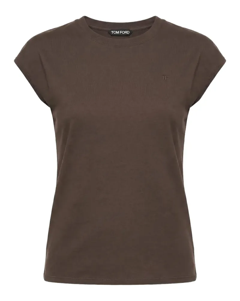 Tom Ford logo-embroidered T-shirt - Braun Braun