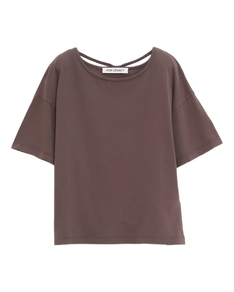 Our Legacy Klassisches T-Shirt - Braun Braun