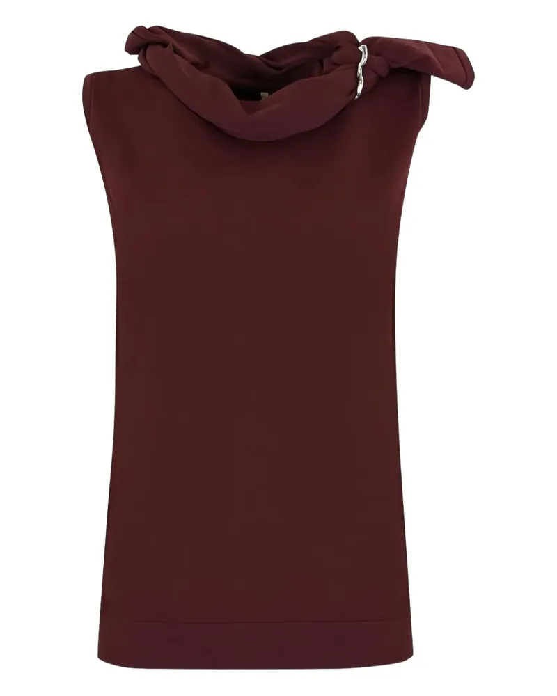 Liviana Conti Drapiertes Top - Rot Rot