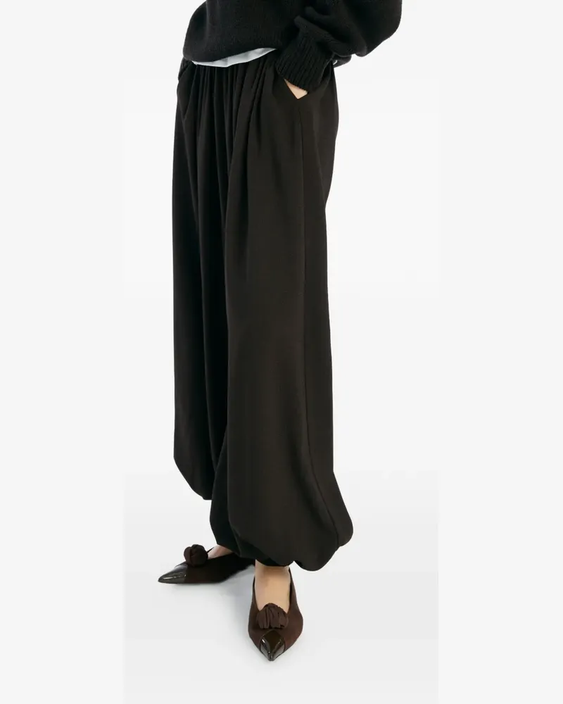 ROTATE Birger Christensen Faltenhose in Ballonform - Braun Braun