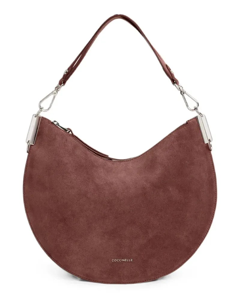 Coccinelle Sunup suede shoulder bag - Rot Rot