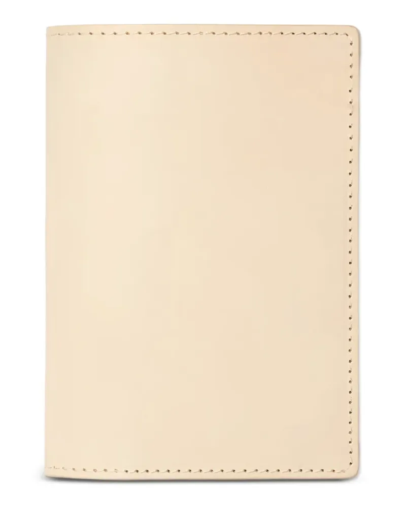 Hender Scheme Kartenetui mit Kontrastnähten - Nude Nude