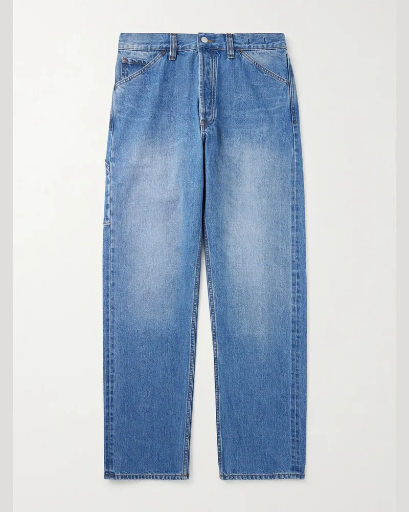 Drake's Straight-Leg Selvedge Jeans Blue