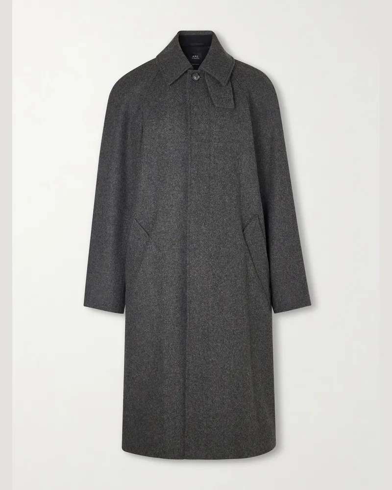 A.P.C. Mantel aus Wolle Grau