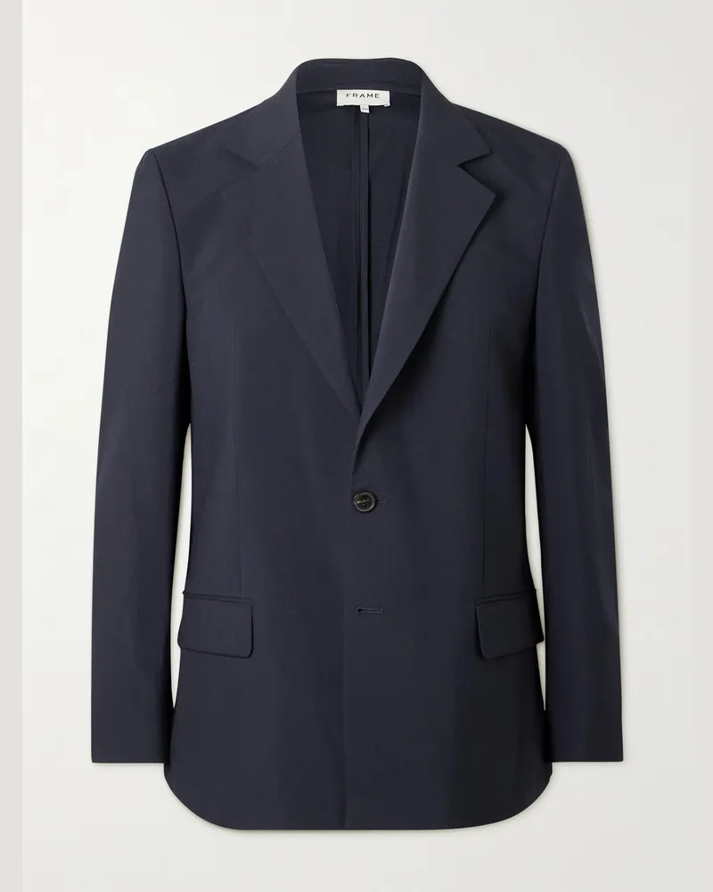 Frame Denim Wool Blazer Blue
