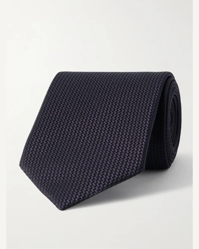 Tom Ford Krawatte aus Seiden-Jacquard, 8 cm Lila
