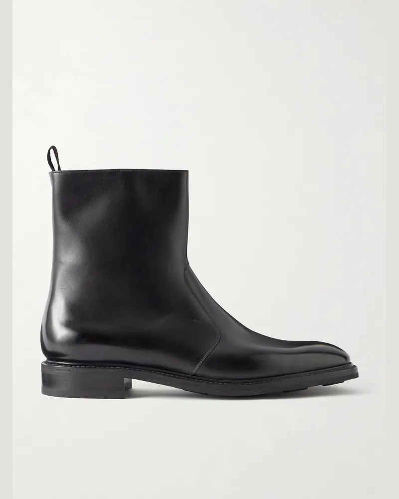 John Lobb Regi Leather Chelsea Boots Black