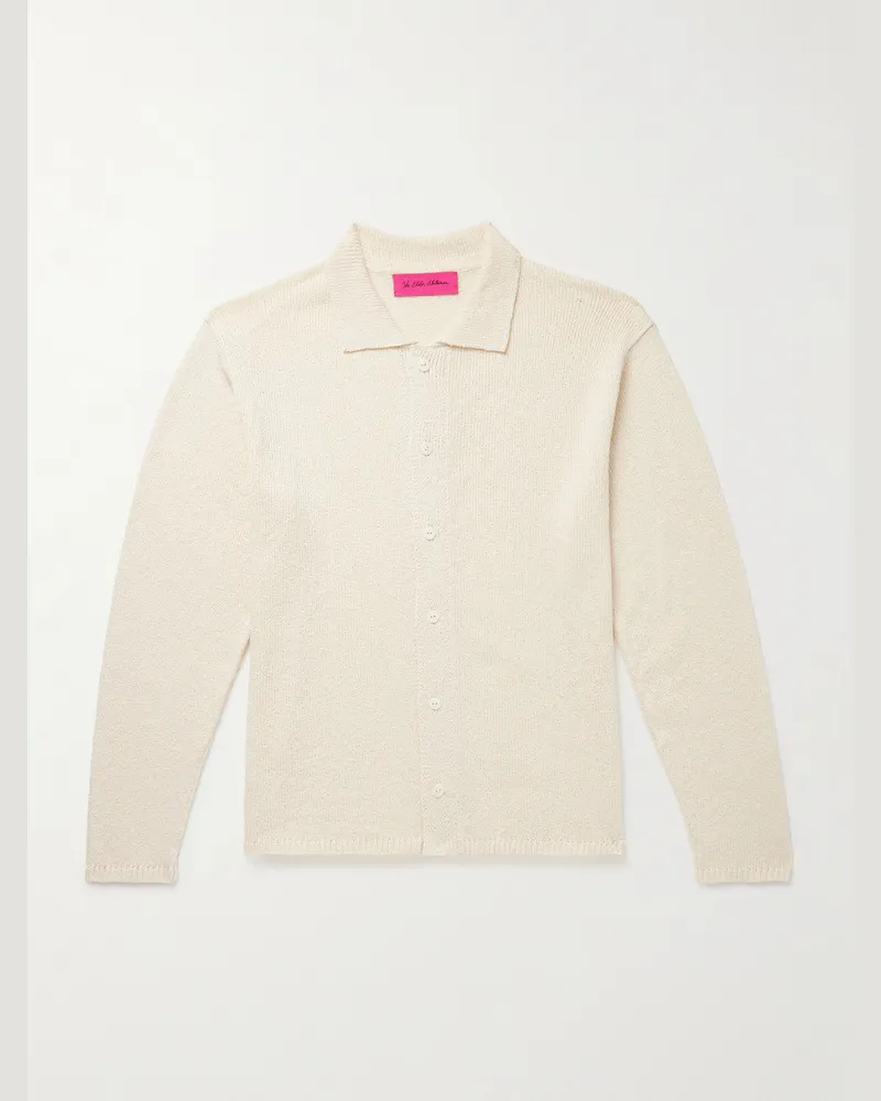 The Elder Statesman Nora Lite Cotton Cardigan Neutrals