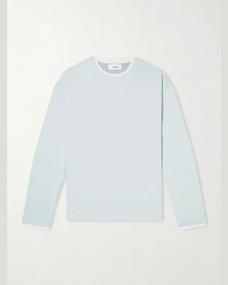 LARDINI Cotton-Jersey T-Shirt Green