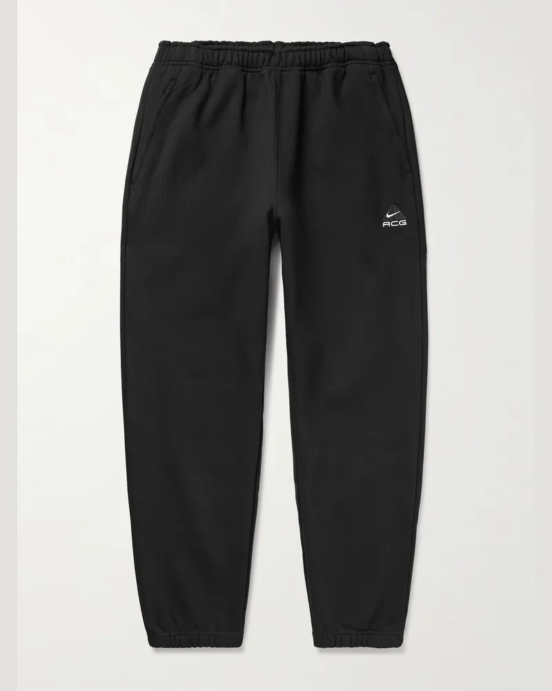 Nike ACG schmal zulaufende Jogginghose aus „Therma-FIT Repel Tuff“-Fleece mit Logostickerei Schwarz