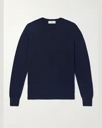 Altea Schmal geschnittener Pullover aus Kaschmir Blau